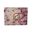 Pagne Kôkô Dunda – Coton glacé – Violet sur fond blanc