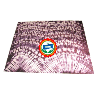 Kôkô Dunda loincloth – Glazed cotton – Purple color on white background
