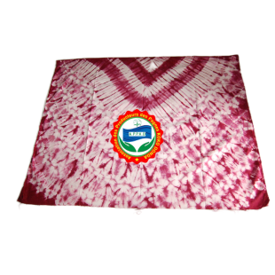 Pagne Kôkô Dunda – Coton glacé – Couleur rose sur fond blanc