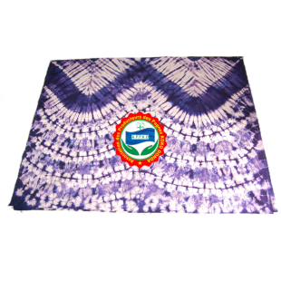 Kôkô Dunda loincloth – Glazed cotton – Purple on white background