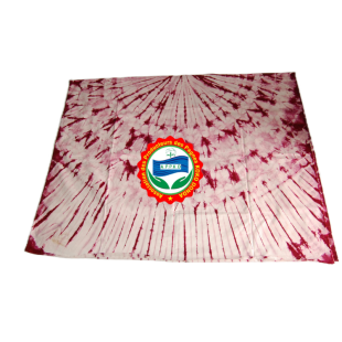 Pagne Kôkô Dunda – Coton glacé – Rouge sur fond blanc