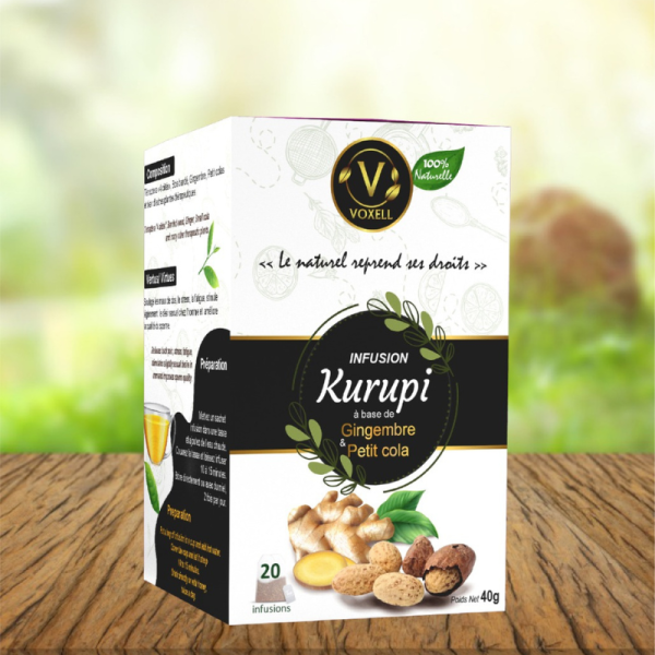 Kurupi herbal tea based on Ginger and Petit Cola
